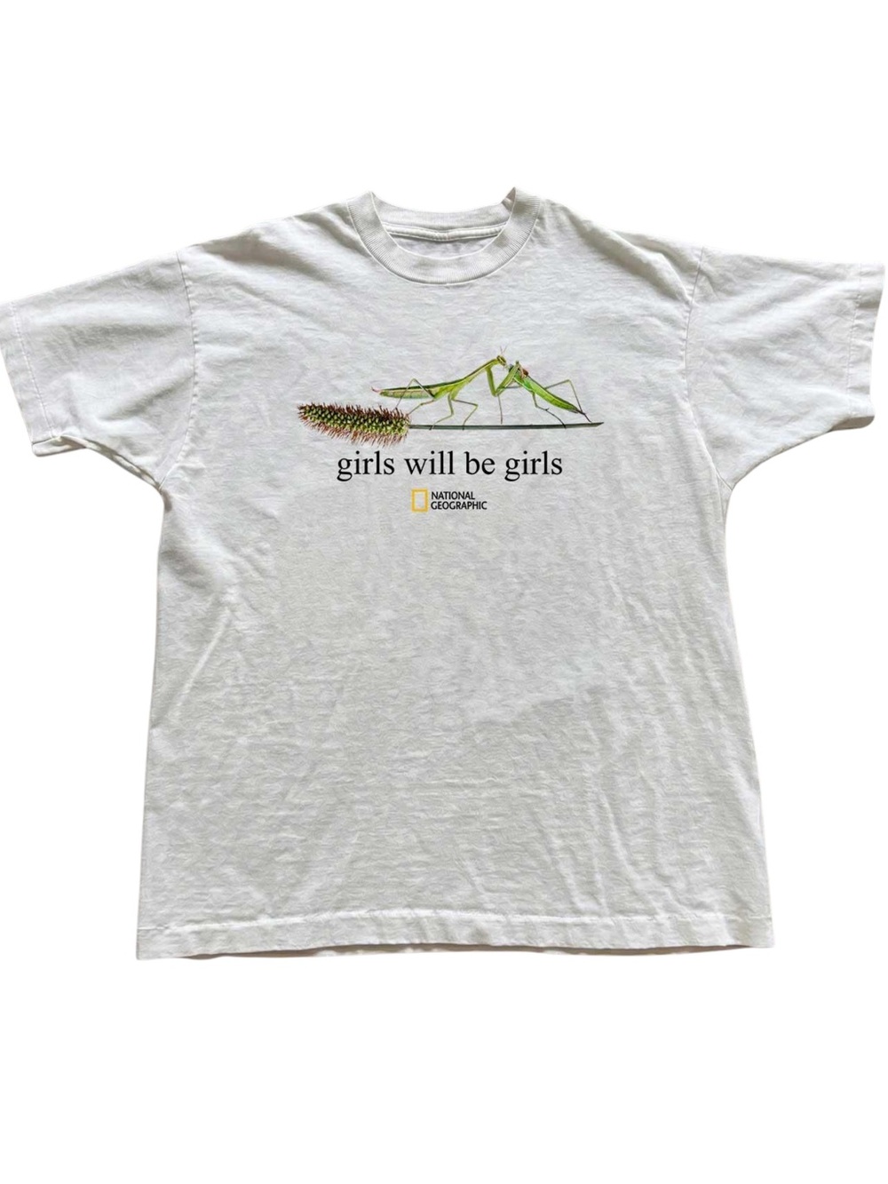Gildan Girls Will Be Girls White Graphic Tee